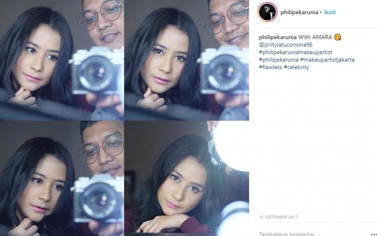 Philipe Karunia dan Prilly Latuconsina. (Instagram/@philipekarunia)