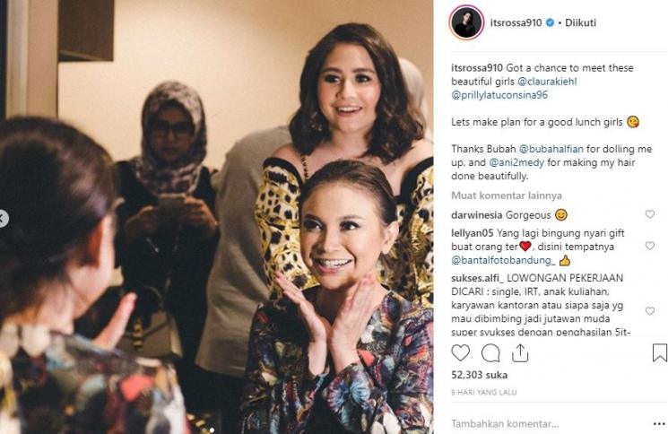 Rossa dan Prilly Latuconsina. (Instagram/@itsrossa910)