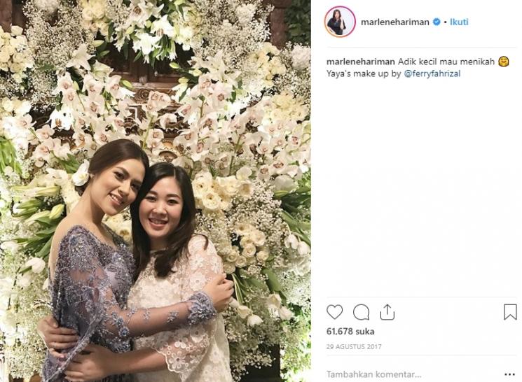 Marlene Hariman dan Raisa Andriana. (Instagram/@marlenehariman)