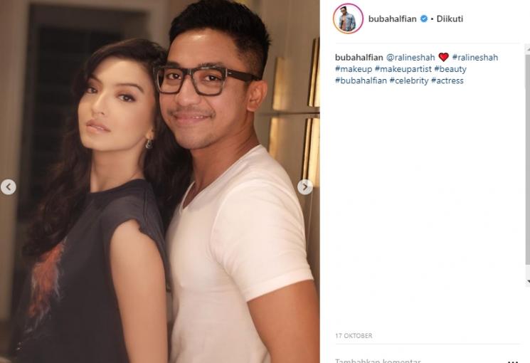 Bubah Alfian dan Raline Shah. (Instagram/@bubahalfian)