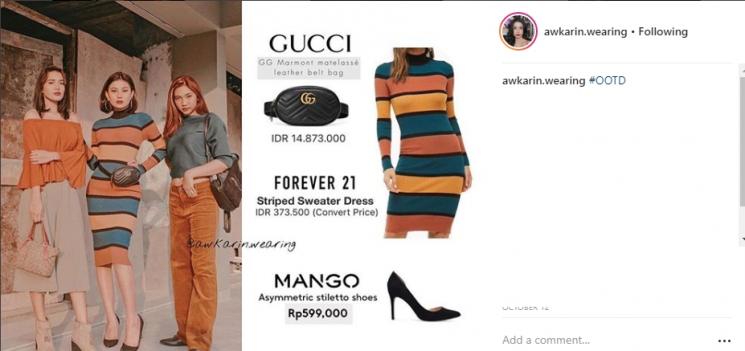 Fashion Awkarin. (Instagram/@awkarin.wearing)