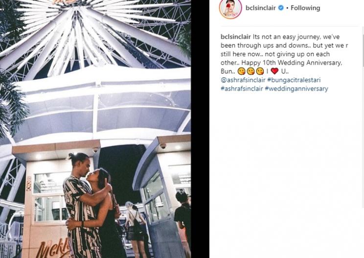 Bunga Citra Lestari dan Ashraf Sinclair. (Instagram/@bclsinclair)