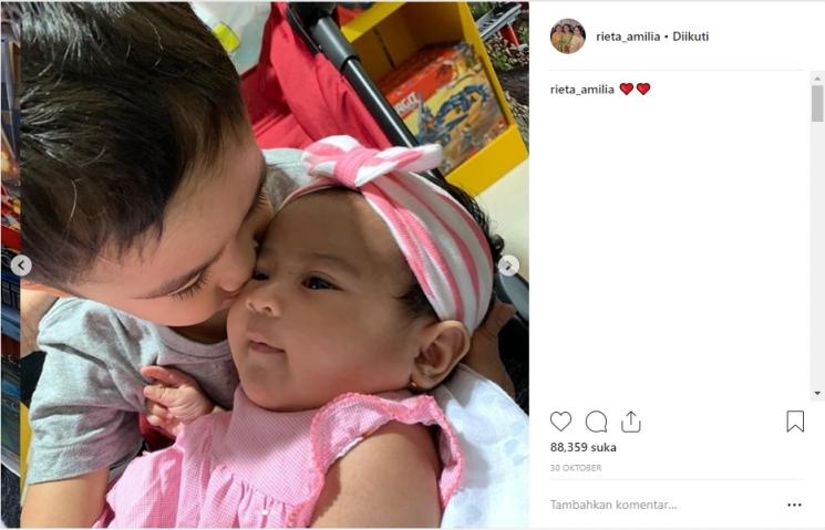 Rafathar Malik Ahmad dan Ansara. (Instagram/@rieta_amilia)