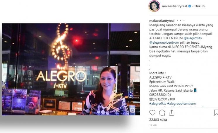 Maia Estianty. (Instagram/@maiaestiantyreal)