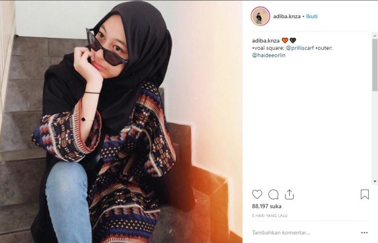 Gaya Adiba Khanza. (Instagram/@adiba.knza)