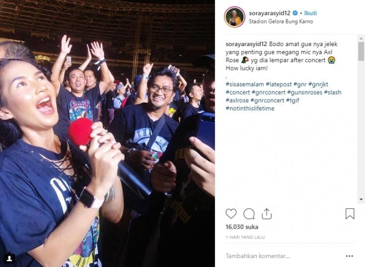 Soraya Rasyid. (Instagram/@sorayarasyid12)