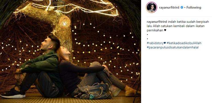 Raya Kitty dan suami. (Instagram/@rayanurfitrird)