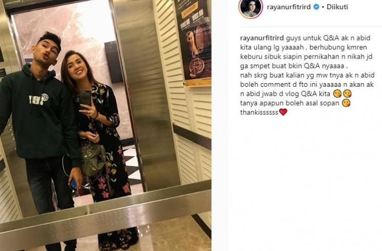 Raya Kitty dan suami. (Instagram/@rayanurfitrird)