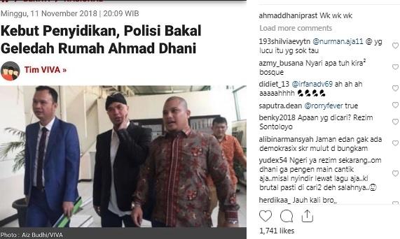 Rumahnya Diancam Digeledah, Begini Reaksi Ahmad Dhani