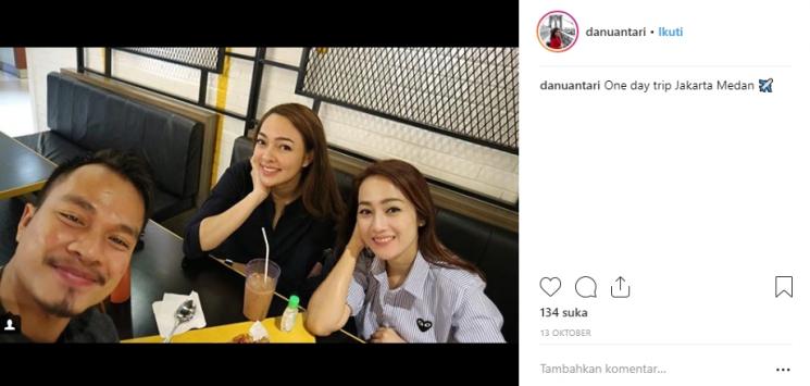 Reisa Broto Asmoro dan Manajernya (Instagram/@danuantari)