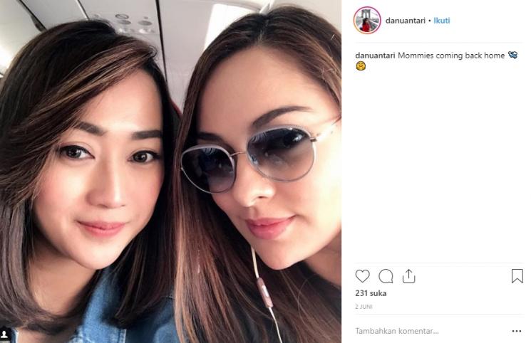 Reisa Broto Asmoro dan Manajernya (Instagram/@danuantari)