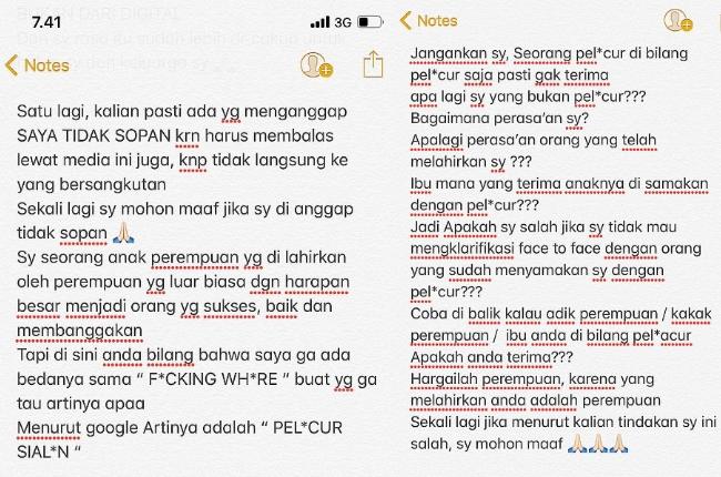 Klarifikasi Via Vallen. (Instagram/@viavallen)
