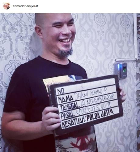 Foto Ahmad Dhani sebagai TSK di Polda Jatim. [Instagram]