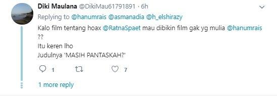 Salah satu komentar di Twitter Hanum Rais. (Twitter)