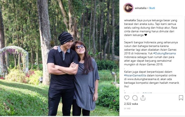 Anji Manji dan Wina Natalia (Instagram/@winatalia)