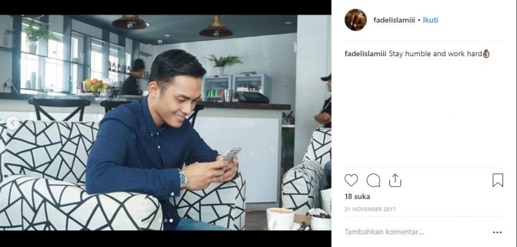 Fadel Islami, pacar baru Musdalifah. (Instagram/@fadelislamiii)