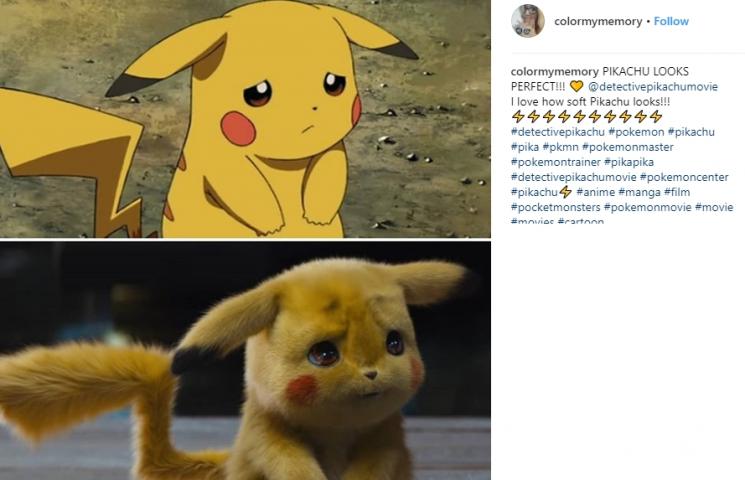 Pikachu. (Insatgram/@colormymemory)