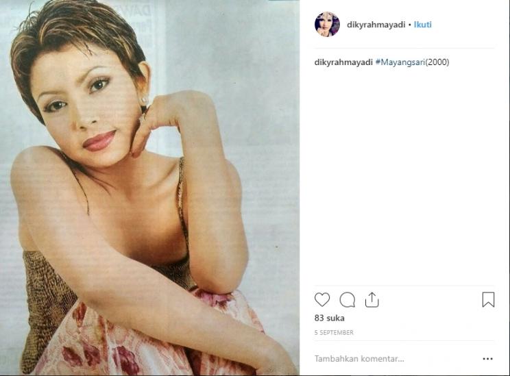 Transformasi Mayangsari. (Instagram/@dikyrahmayadi)
