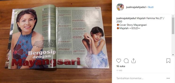 Transformasi Mayangsari. (Instagram/@jualmajalahjadul)