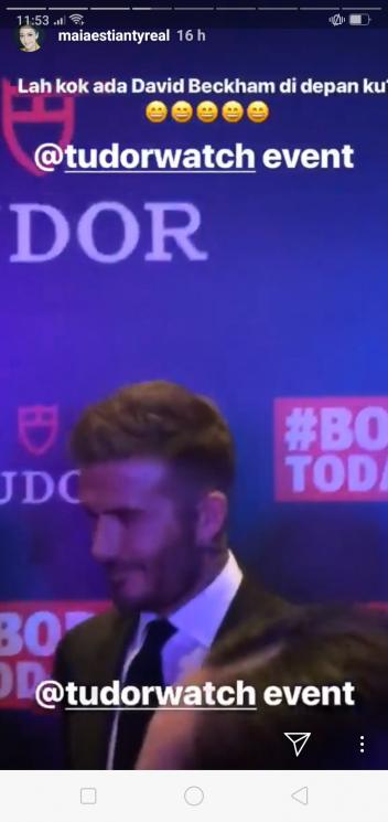 Maia Estianty ketemu David Beckham (Instagram/@maiaestiantyreal)