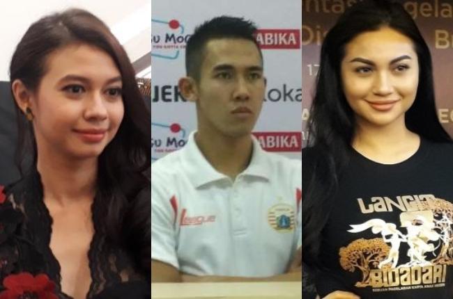 Yuki Kato, Ryuji Utomo dan Ariel Tatum (Suara.com/Adie Prasetyo/Ismail/Wahyu Tri Laksono)