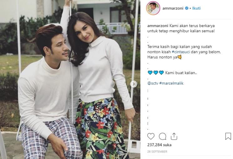 Ammar Zoni dan Irish Bella (Instagram/@ammarzoni)