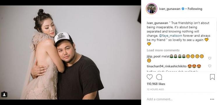 Faye Malisorn dan Ivan Gunawan/Instagram