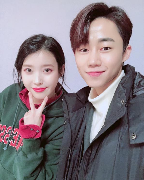Park Ji Bin dan IU (Instagram/@impactorpjb)