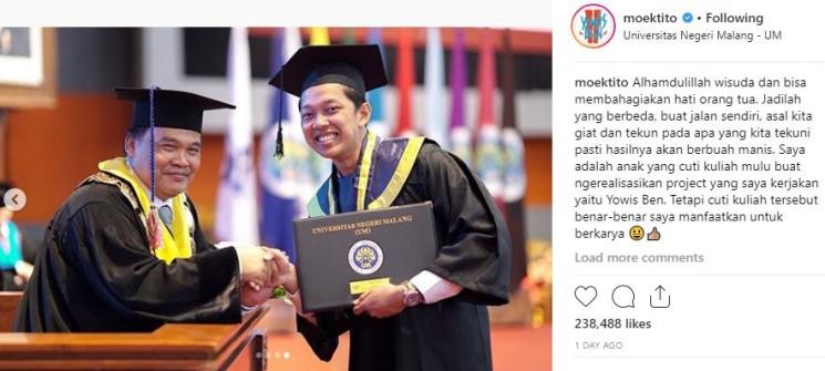 Bayu Skak. (Instagram/@moektito)