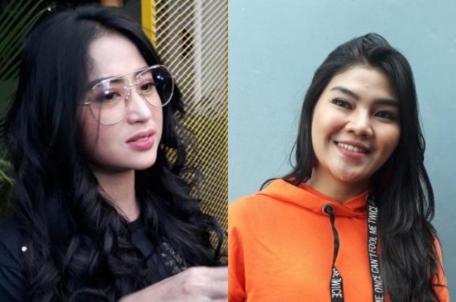 Dewi Perssik dan Rosa Meldianti. (Suara.com)
