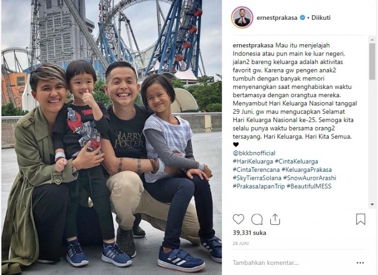 Ernest Prakasa. (Instagram/@ernestprakasa)