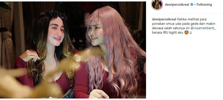 Dewi Perssik dan Meldi. (Suara.com/@dewiperssikreal)