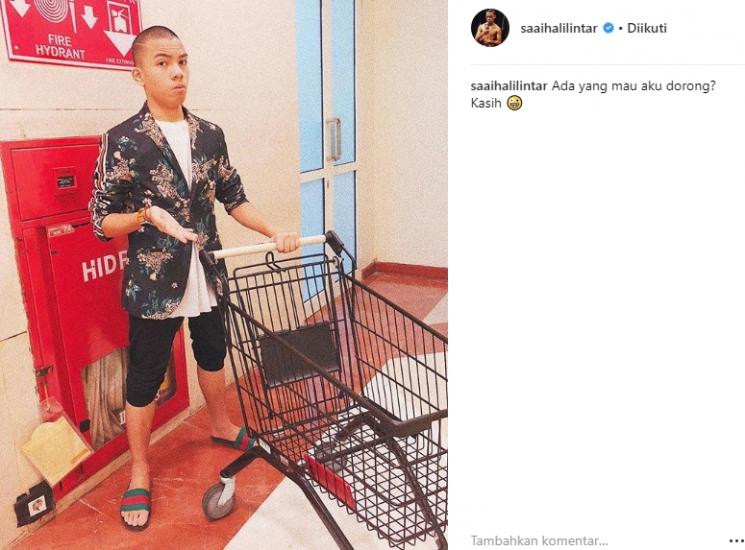 Saaih Halilintar. (Instagram/@saaihalilintar)