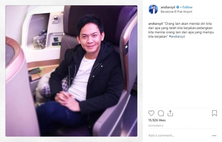 Gaya Liburan Andi Arsyil. (Instagram/@andiarsyil)