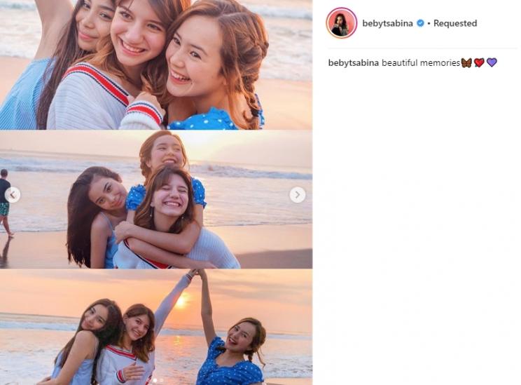Sephora Sievert,Cassandra Lee, Beby Tsabina. (Instagram/@bebytsabina)