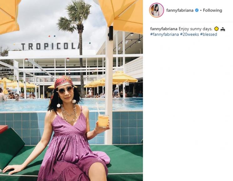 Momen babymoon Fanny Fabriana di Bali. (Instagram/@fannyfabriana)