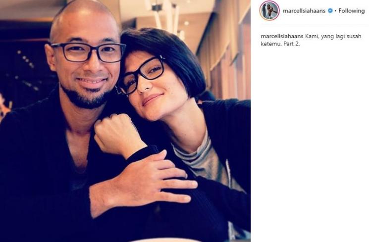 Marcell Siahaan dan Rima Melati Adams. (Instagram/@marcellsiahaans)