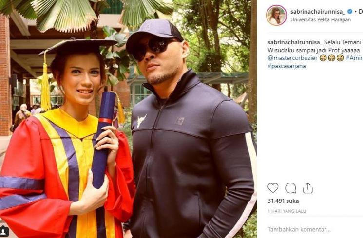 Sabrina Chairunnisa dan Deddy Corbuzier (Instagram/@sabrinachairunnisa_)