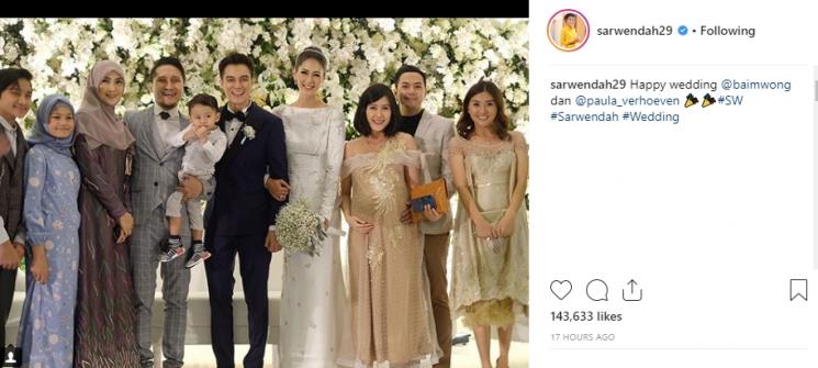 Sarwendah, Aditya Rasti, Baim Wong dan Paula Verhoeven (Instagram/@sarwendah29)