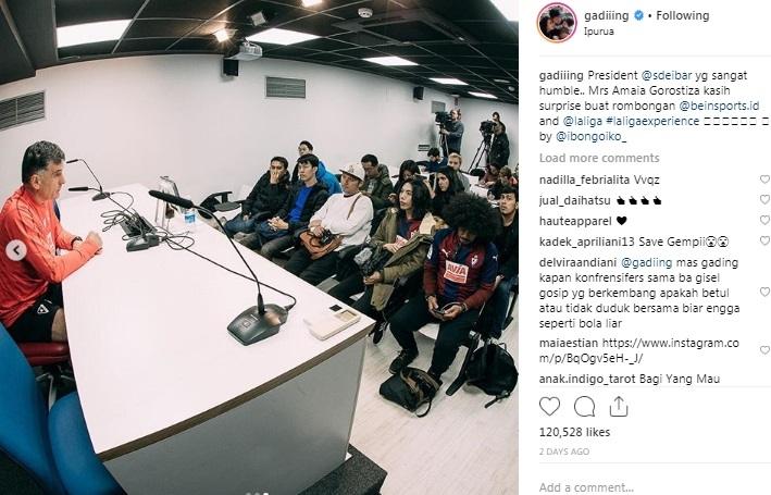 Gading Marten liburan ke Spanyol. [Instagram]