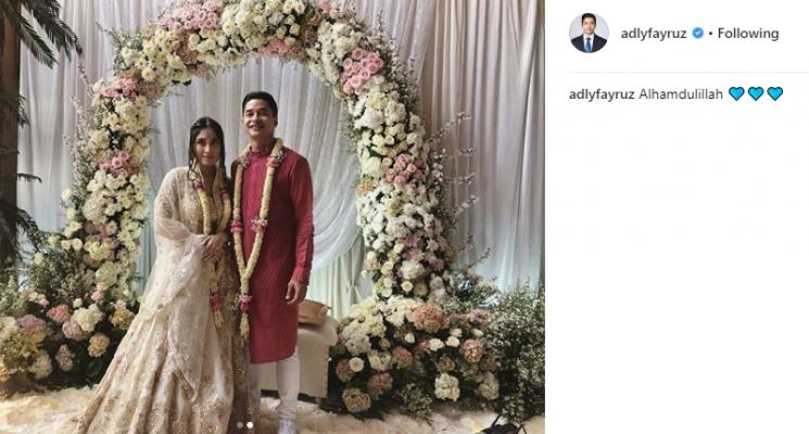 Momen lamaran Adly Fairuz dan Angbeen Rishi. (Instagram/@adlyfairuz)