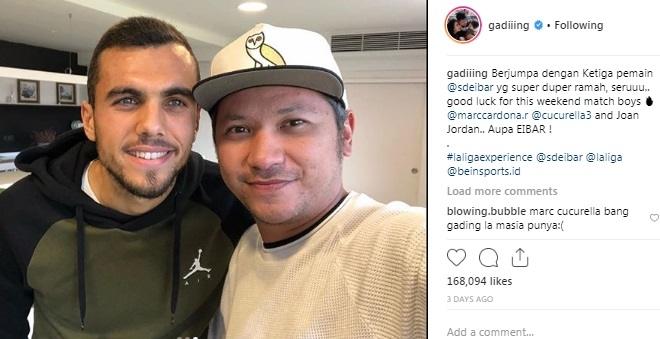 Gading Marten liburan ke Spanyol. [Instagram]