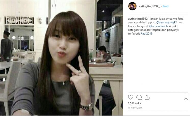 Ayu Ting Ting (Instagram/@aytingting1992_)