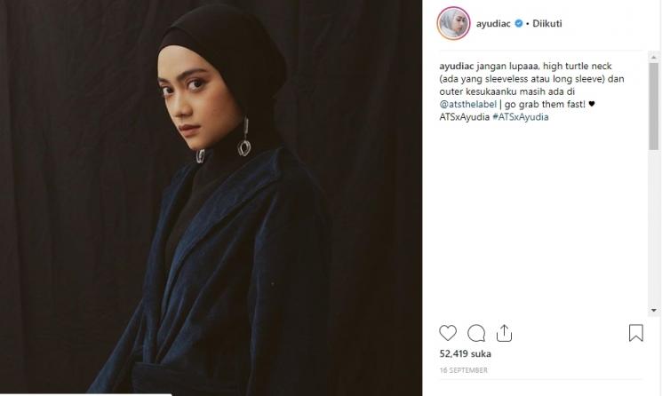 Ayudia Bing Slamet. (Instagram/@ayudiac)