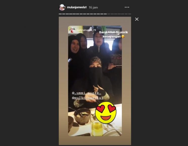 Ulang Tahun Umi Pipik. (Instagram/@mulanjameela1)