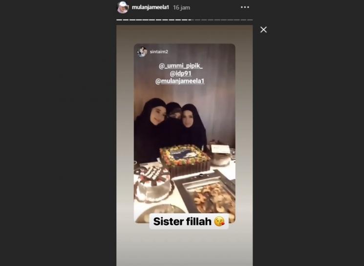 Ulang Tahun Umi Pipik. (Instagram/@mulanjameela1)