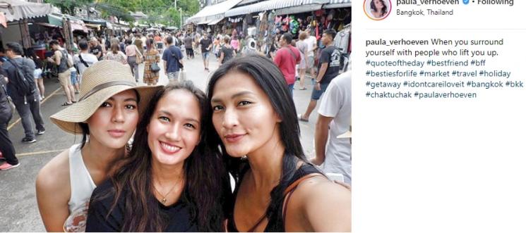 Persahabatan Paula Verhoeven dan Nadine Chandrawinata. (Instagram/@nadinelist)