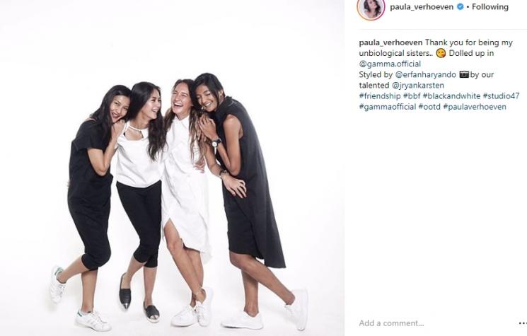 Persahabatan Paula Verhoeven dan Nadine Chandrawinata. (Instagram/@nadinelist)