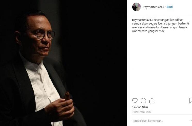 Postingan Roy Marten. (Instagram/@roymarten5213)