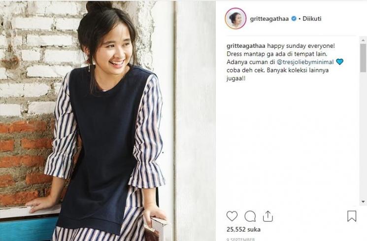 Gritte Agatha. (Instagram/@gritteagathaa)